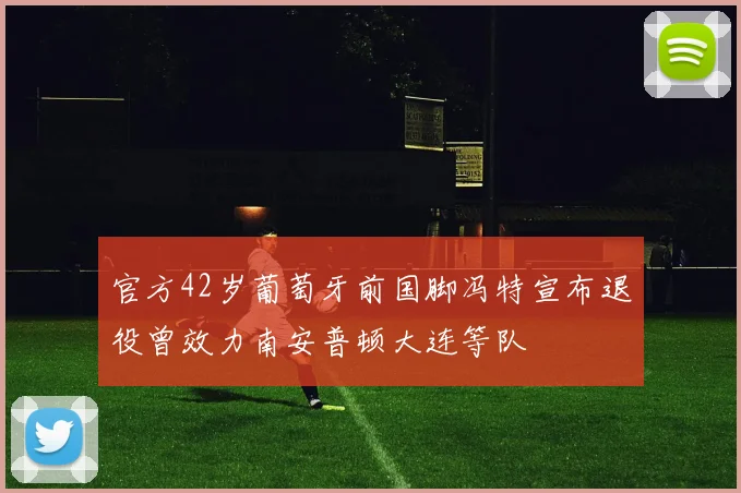 官方42岁葡萄牙前国脚冯特宣布退役曾效力南安普顿大连等队